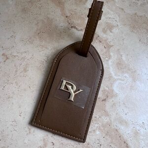 David Yurman Leather Luggage Tag